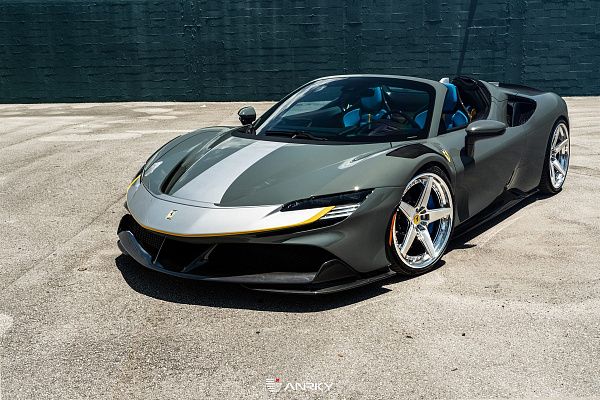 Фото дисков Anrky RS5.3 Полированный лак на Ferrari SF90