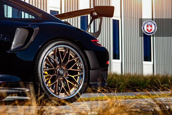 Фото дисков HRE S200H Сатиновая бронза на Porsche 911 VII