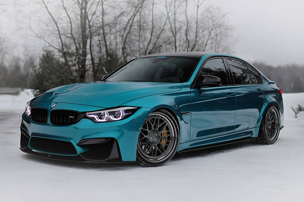 Фото дисков HRE 300 Глянцевый темный лак на BMW 3/M3 (F3x/F80)