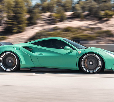 Фото дисков HRE 501 на Ferrari 488