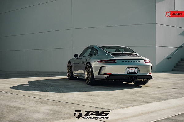 Фото дисков Anrky AN32 Сатиновое темное золото на Porsche 911 VII