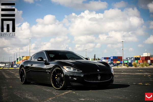 Фото дисков Vossen CVT Черный глянец на Maserati GranTurismo I