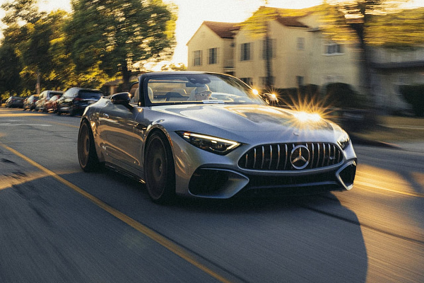 Фото дисков Brixton Forged RS01 Серебро на Mercedes-Benz SL (R232)