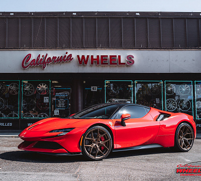 Фото дисков Vossen HF-5 на Ferrari SF90
