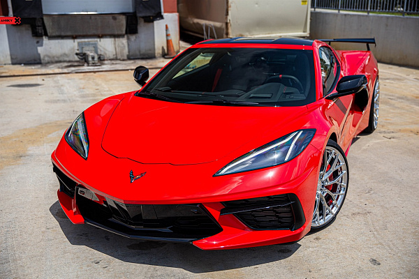 Фото дисков Anrky AN10 Полированный лак на Chevrolet Corvette C8