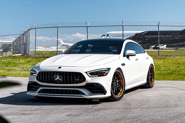 Фото дисков Strasse Wheels SV10M Deep Concave FS Черный сатин на Mercedes-Benz AMG GT I