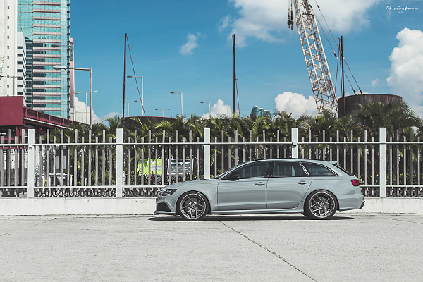 Фото дисков Brixton Forged PF7 Сатиновый темный лак на Audi A/RS 6 (C8)