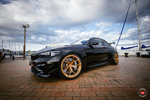 Фото дисков Vossen S21-01 Глянцевая медь на BMW 2/M2 (F22/F87)