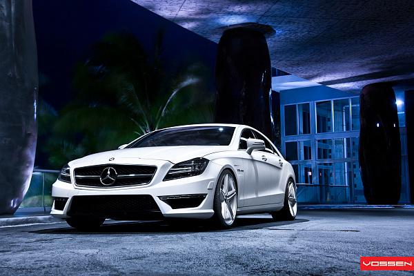 Фото дисков Vossen CV5 Серебро на Mercedes-Benz CLS (C218)
