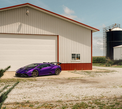 Фото дисков Vossen EVO-3R на Lamborghini Huracan