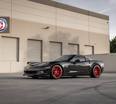 Фото дисков HRE P201 на Chevrolet Corvette C6