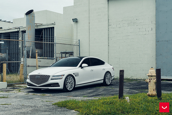 Фото дисков Vossen HF-7 Серебро на Genesis G80 II