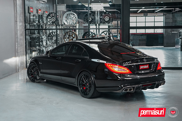 Фото дисков Vossen EVO-6T (3-Piece) Черный сатин на Mercedes-Benz CLS (C218)