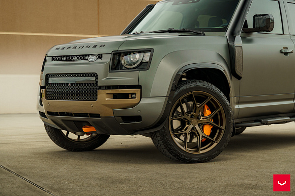 Фото дисков Vossen HF-5 Сатиновая бронза на Land Rover Defender II