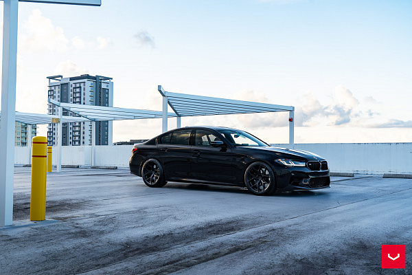 Фото дисков Vossen HF-5 Черный сатин на BMW 5/M5 (G30/F90)