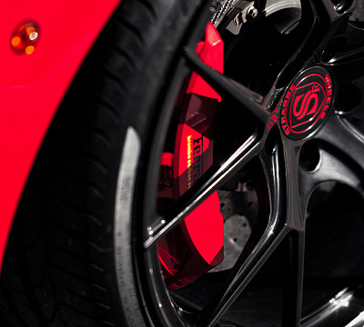 Фото дисков Strasse Wheels SM5R Deep Concave Monoblock на Ferrari 458