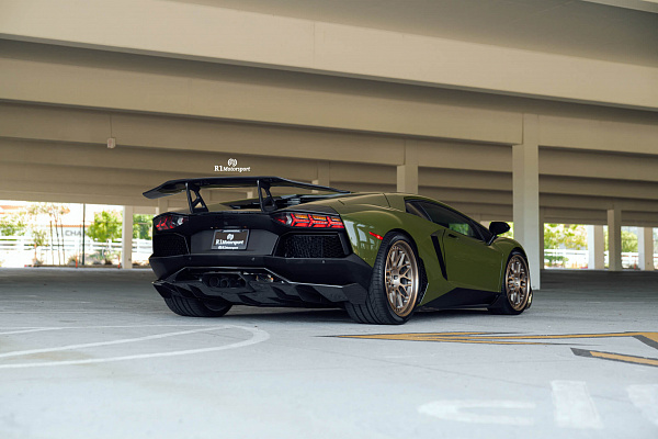 Фото дисков HRE 300 Сатиновая шампань на Lamborghini Aventador