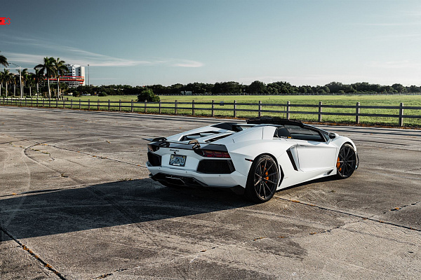 Фото дисков Anrky AN28 Глянцевый темный лак на Lamborghini Aventador