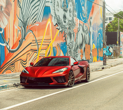 Фото дисков Vossen HF-3 на Chevrolet Corvette C8