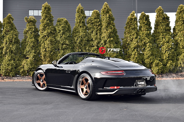 Фото дисков HRE C105 Сатиновая темная медь на Porsche 911 VII