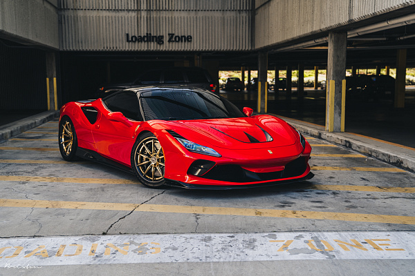 Фото дисков Brixton Forged R11-R Глянцевое золото на Ferrari F8