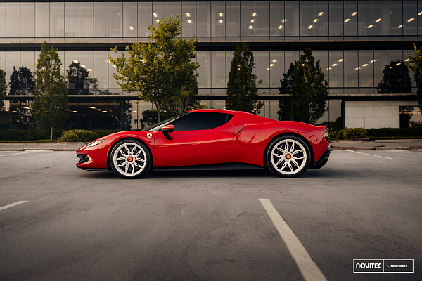 Фото дисков NOVITEC NF11 Белый глянец на Ferrari 296