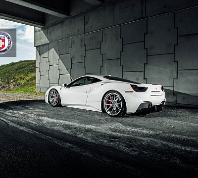 Фото дисков HRE P101 на Ferrari 488