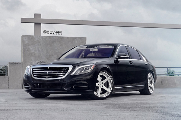 Фото дисков Strasse Wheels S5 Deep Concave Глянцевый лак на Mercedes-Benz S-Class (W222, C217)