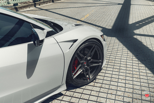 Фото дисков Vossen EVO-1R Глянцевый темный лак на Acura NSX II