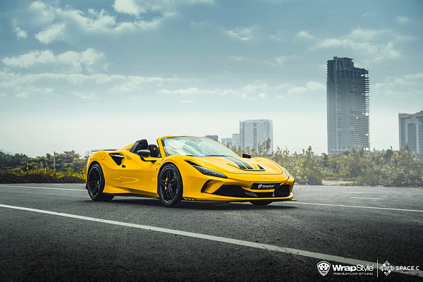 Фото дисков Brixton Forged PF2 Черный сатин на Ferrari F8