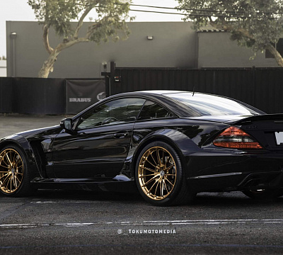 Фото дисков HRE P103 на Mercedes-Benz SL (R230)