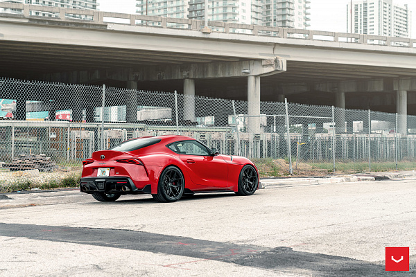Фото дисков Vossen HF-5 Черный сатин на Toyota Supra A90