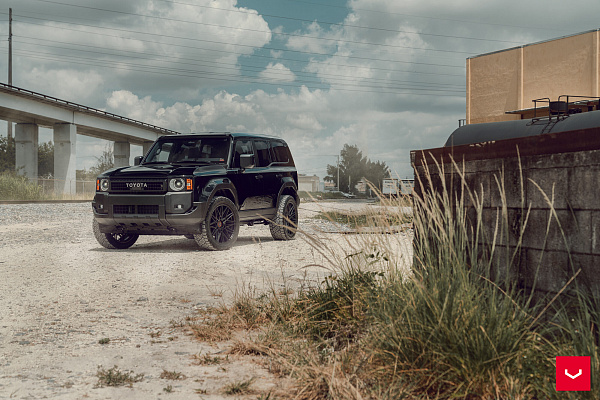 Фото дисков Vossen HF6-5 Черный сатин на Toyota Land Cruiser Prado 250