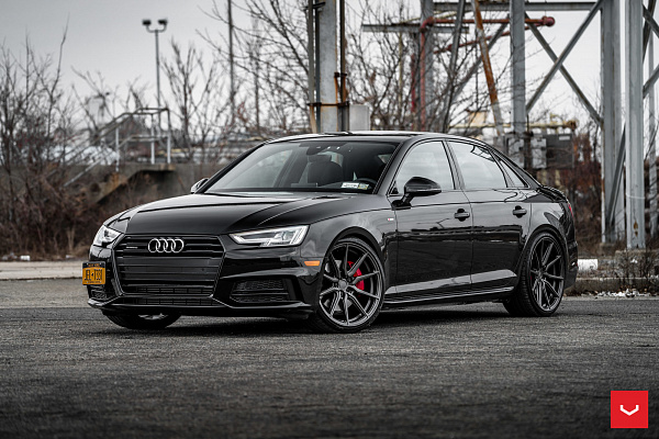 Фото дисков Vossen HF-3 Глянцевый графит на Audi A/S/RS 4 (B9)
