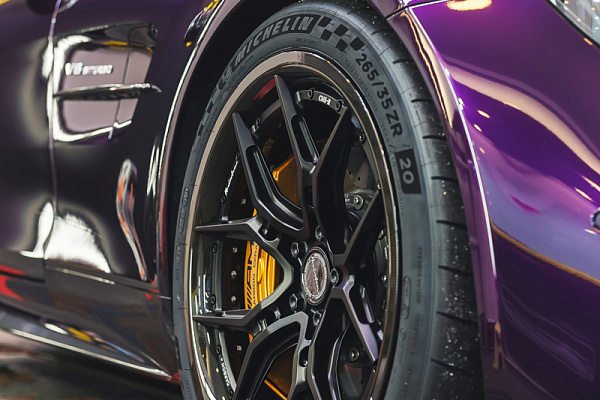 Фото дисков Brixton Forged CM5-R Черный сатин на Mercedes-Benz AMG GT I