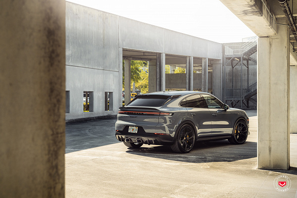 Фото дисков Vossen EVO-3 Черный глянец на Porsche Cayenne III