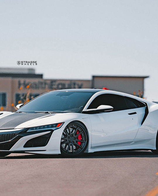 Фото дисков SV1 Deep Concave FS Черный сатин на Acura NSX II