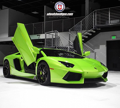 Фото дисков HRE P101 на Lamborghini Aventador