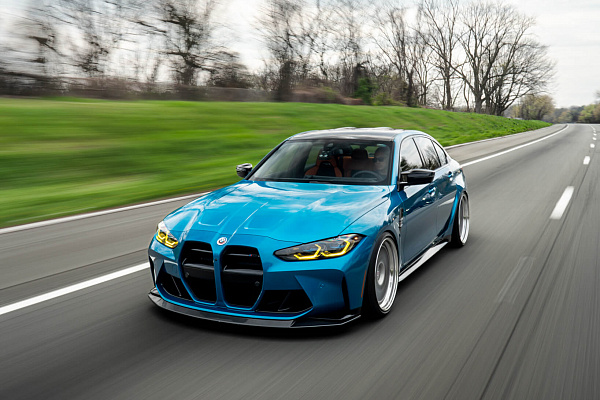 Фото дисков HRE 300 Сатиновый лак на BMW 3/M3 (G2x/G80)