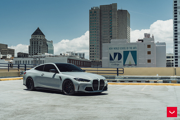 Фото дисков Vossen HF-7 Черный сатин на BMW 4/M4 (G22/G82)