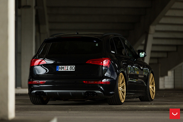 Фото дисков Vossen CV4 Сатиновое золото на Audi Q5 (8R)