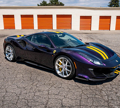 Фото дисков HRE P101 на Ferrari 488