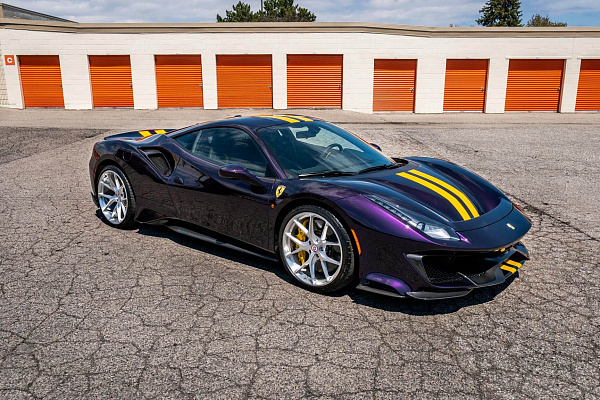 Фото дисков HRE P101 Глянцевый лак на Ferrari 488