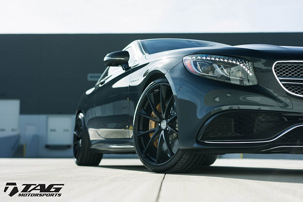 Фото дисков HRE P204 Черный сатин на Mercedes-Benz S-Class (W222, C217)