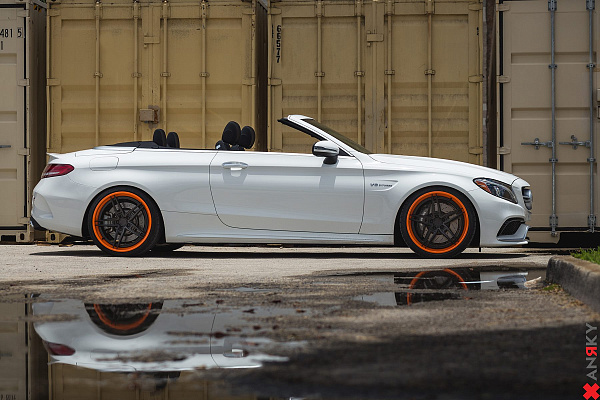 Фото дисков Anrky AN37 Черный сатин на Mercedes-Benz C-Class (W205)