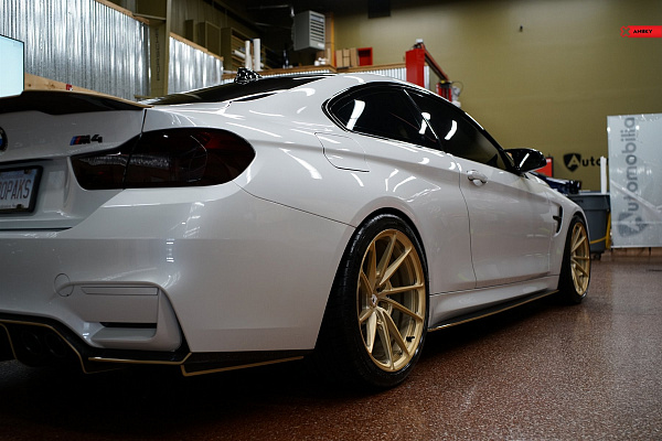 Фото дисков Anrky AN13 Глянцевая шампань на BMW 4/M4 (F32/F82)
