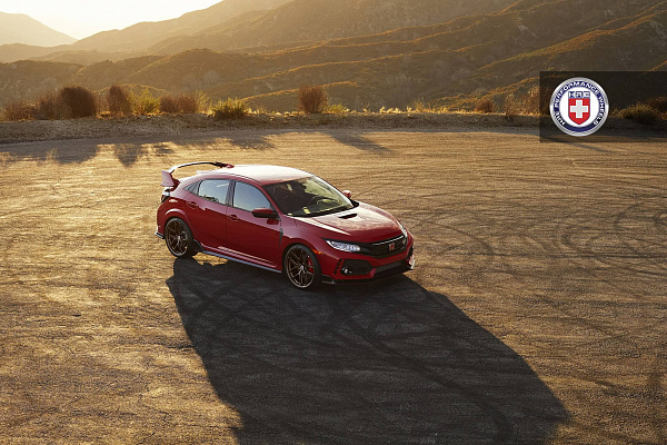 Фото дисков HRE R101 Lightweight Сатиновая бронза на Honda Civic Type R FK8