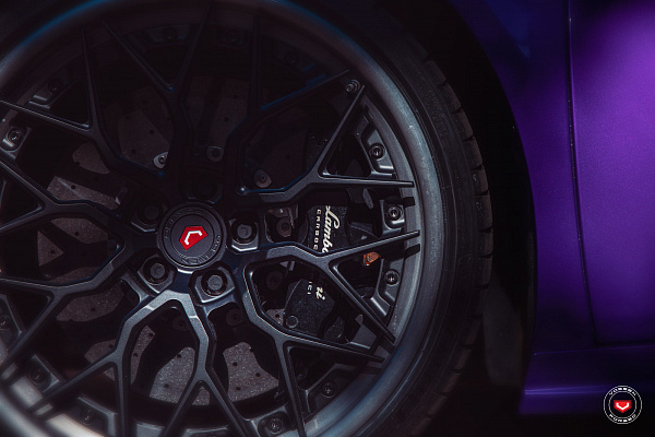 Фото дисков Vossen S17-01 (3-Piece) Черный сатин на Lamborghini Huracan