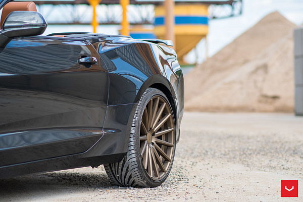 Фото дисков Vossen VFS-2 Сатиновая бронза на Chevrolet Camaro V