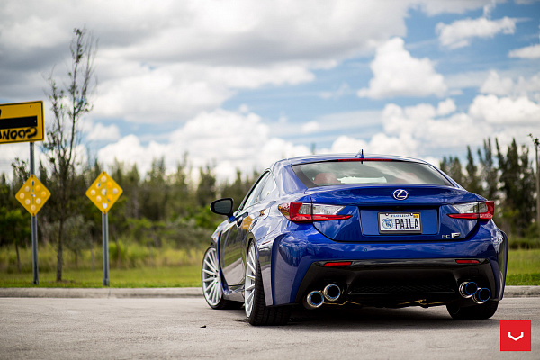 Фото дисков Vossen VFS-2 Серебро на Lexus RC